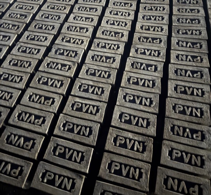 Long rows of raw PVN bricks drying on the ground